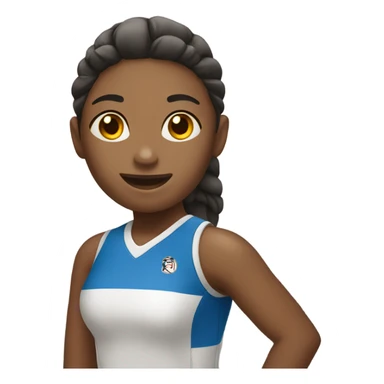 Girl playing volleyball  sticker