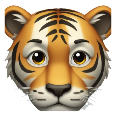 crying tiger sticker
