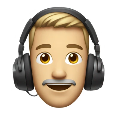 Guy with sony headphones sticker