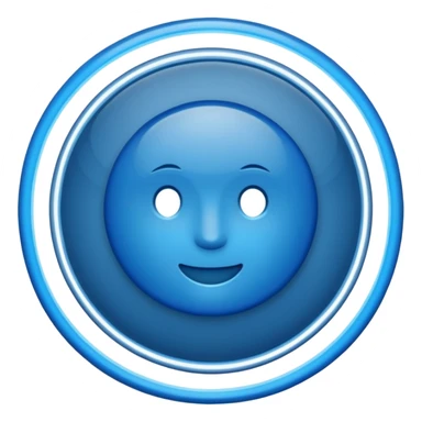 Un V vérification dans un cercle bleu sticker