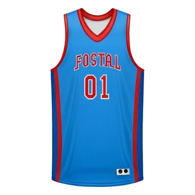 basketball jersey (#00A3E0) and red (#F9423A) sticker