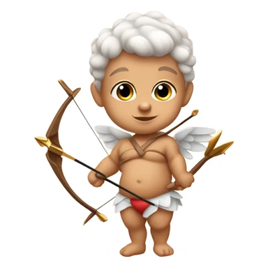 Baby Cupid with bow and arrow of love  sticker