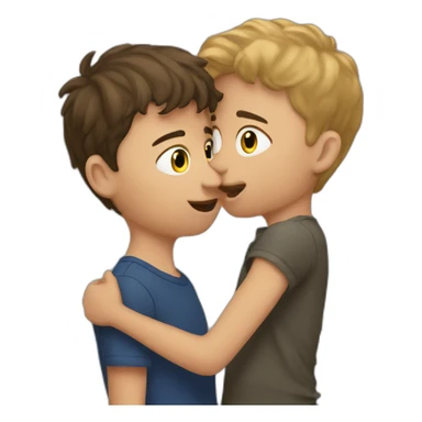Andrew tate kissing his brother sticker