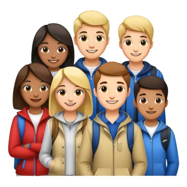 Young overseas students sticker