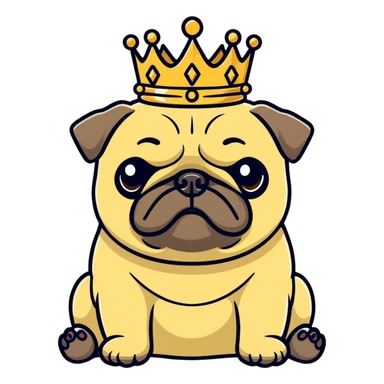 Pug sticker