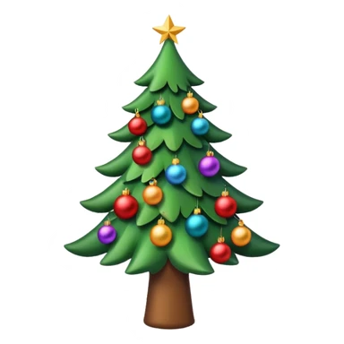 Happy Christmas tree sticker