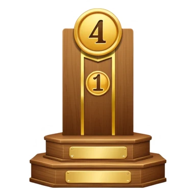 1st place podium sticker