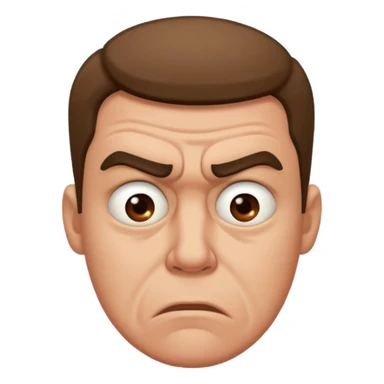 disgusted man, repulsed sticker