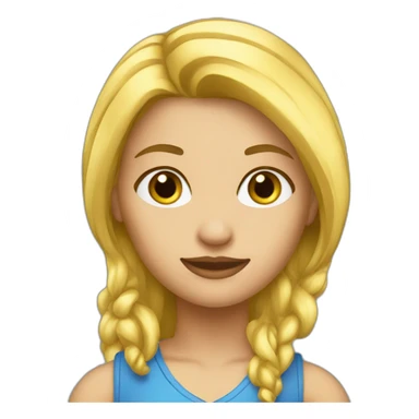 constructor girl blonde sticker