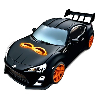    Hot wheels Darth Vader themed Scion FR-S scary Halloween monster rc car on black road  sticker
