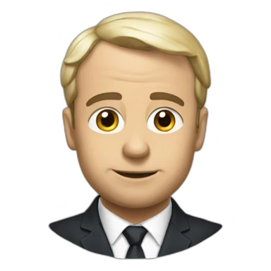 Caca sur macron sticker