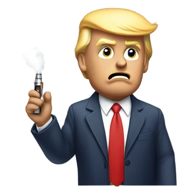 Donald trump vaping sticker