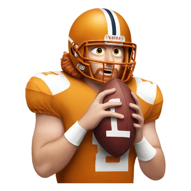 Ginger jesus playing American football  sticker