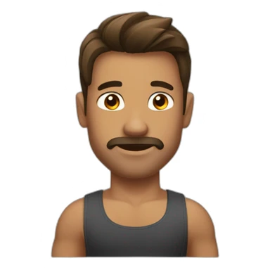 Beau gosse musclé sticker