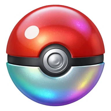 glitter pokebola sticker