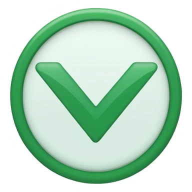 Emoji de V de verificado sticker