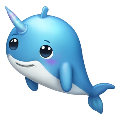 Rainbow narwhal  sticker