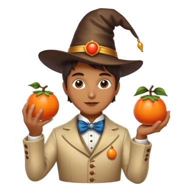 Persimmon and sunshine magician  sticker