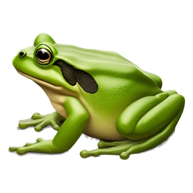 norteamerican bull frog sticker