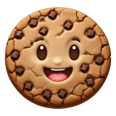 one brown dark chocolate cookie sticker