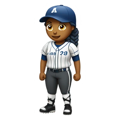 softball player sticker