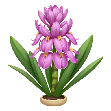 a light margenta  Hyacinth sticker