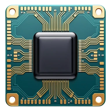 miniature semiconductor nanochip with circuit patterns sticker