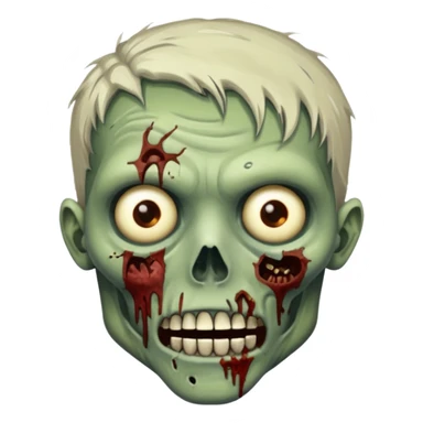 a zombie saying gg sticker