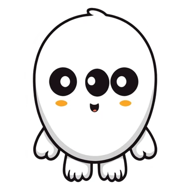 cute cartoon eyes with different expressions sticker