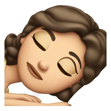 Sleeping brunette beauty Disney sticker