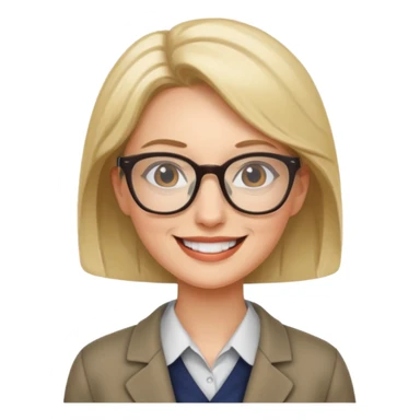 profesoară femeie  în picioare sticker