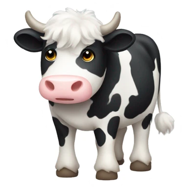 Fluffy cow  sticker