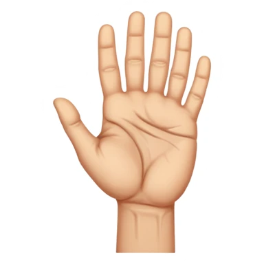 strong veiny closed hand sticker