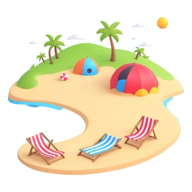 Bikini Girl beach Background  sticker