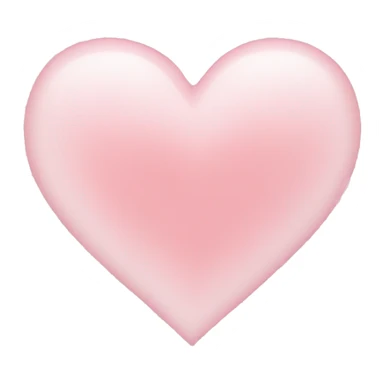 light pink heart sticker