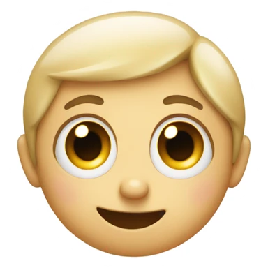 Shy emoji touching her ear  sticker