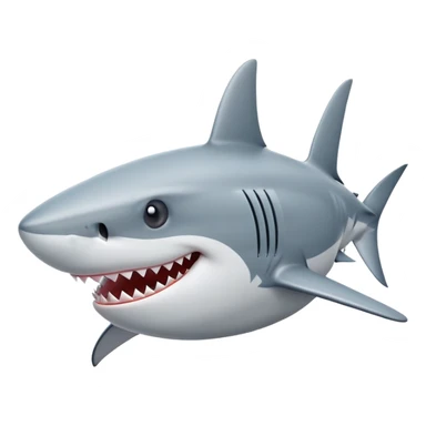 shark on an airplane sticker