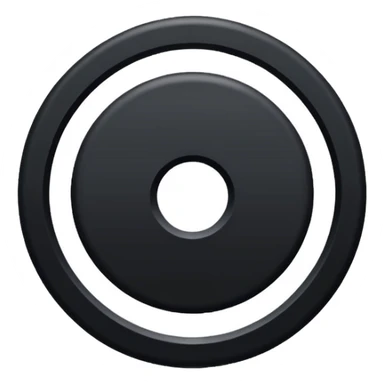 Make to round circles and one long line sticker