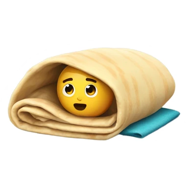 Blanket burrito sticker