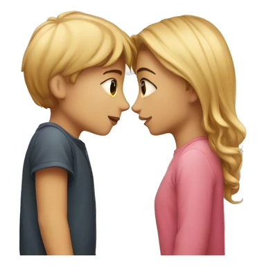 Girl kissed a boy sticker