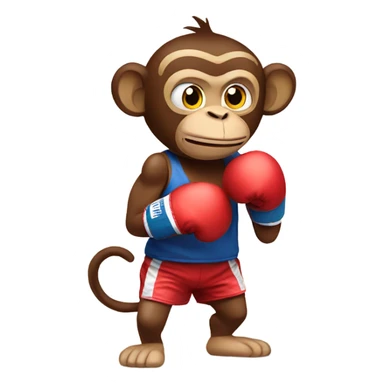 Boxing Monkey sticker