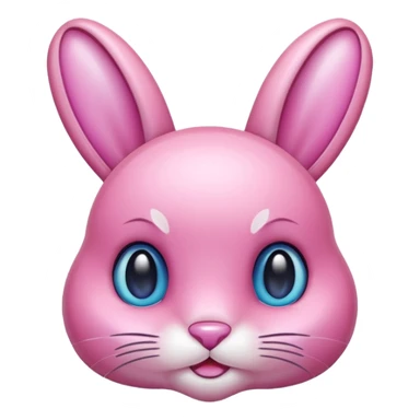  crystallized bunny pink sticker