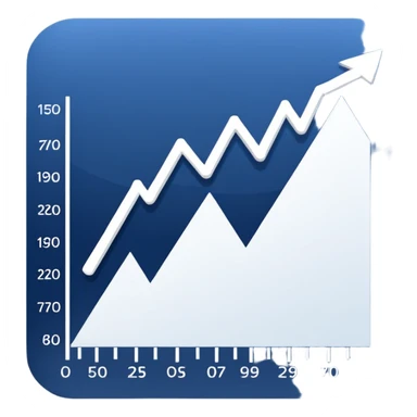 chart with downward trend line and scale, representing forecasting weight loss sticker