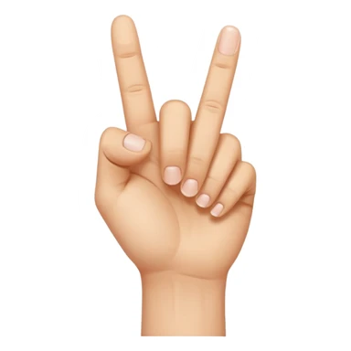 Regular leg with hand middle finger sticker