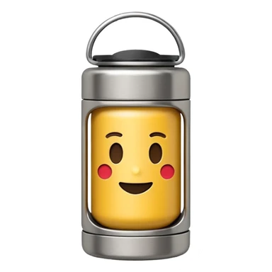 Emoji termo stanley minimalista sticker