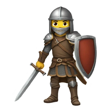 Medeival warrior sticker