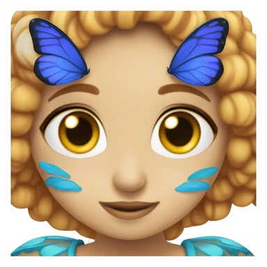 Mariposa azul sticker