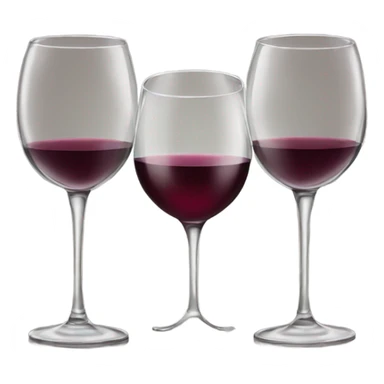 Wine glasses sticker