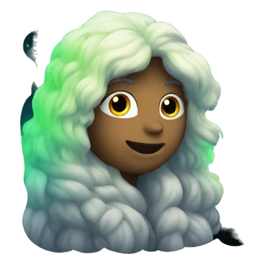 Northern Lights, black background fill sticker