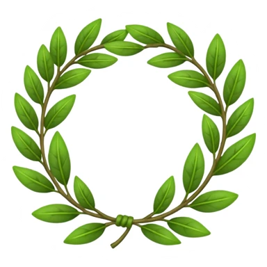 Laurel wreath sticker